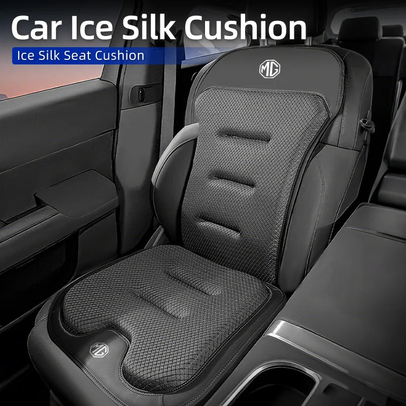 Car Accessories Seat Booster Cushion Ice Silk Backrest Seat Cover For Morris Garages MG 3 5 6 7 HS ZS GS Hector TF GT ZR RX5 RX8