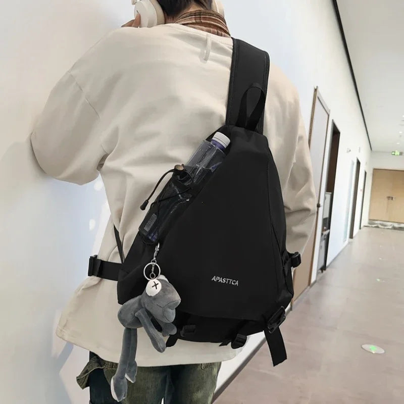 2025 New Chest Bag Men's Crossbody Bag Multi Functional Casual One Shoulder Backpack Large Capacity Messenger Bags
