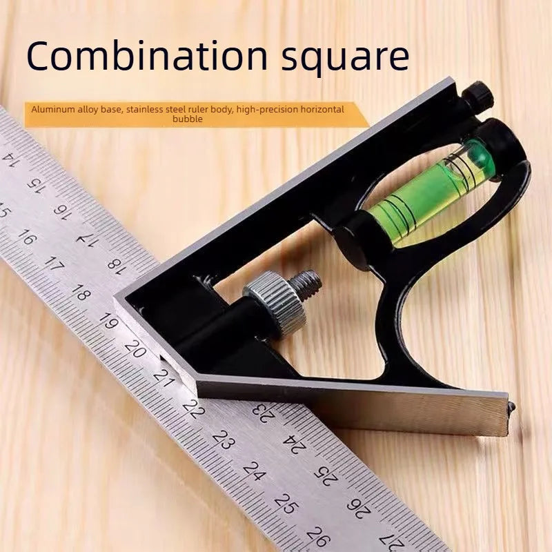 Woodworking Gauges Stainless Steel Thickened Universal Angle Ruler Multifunctional L Type 90 Degree Square Measuring Hand Tool