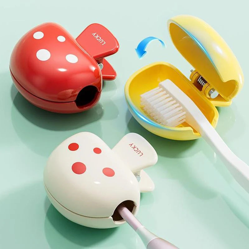 Portable Toothbrush Head Cover Clips Plastic Dustproof Head Germproof Protector Caps Travel Hiking Camping Bathroom Accessories
