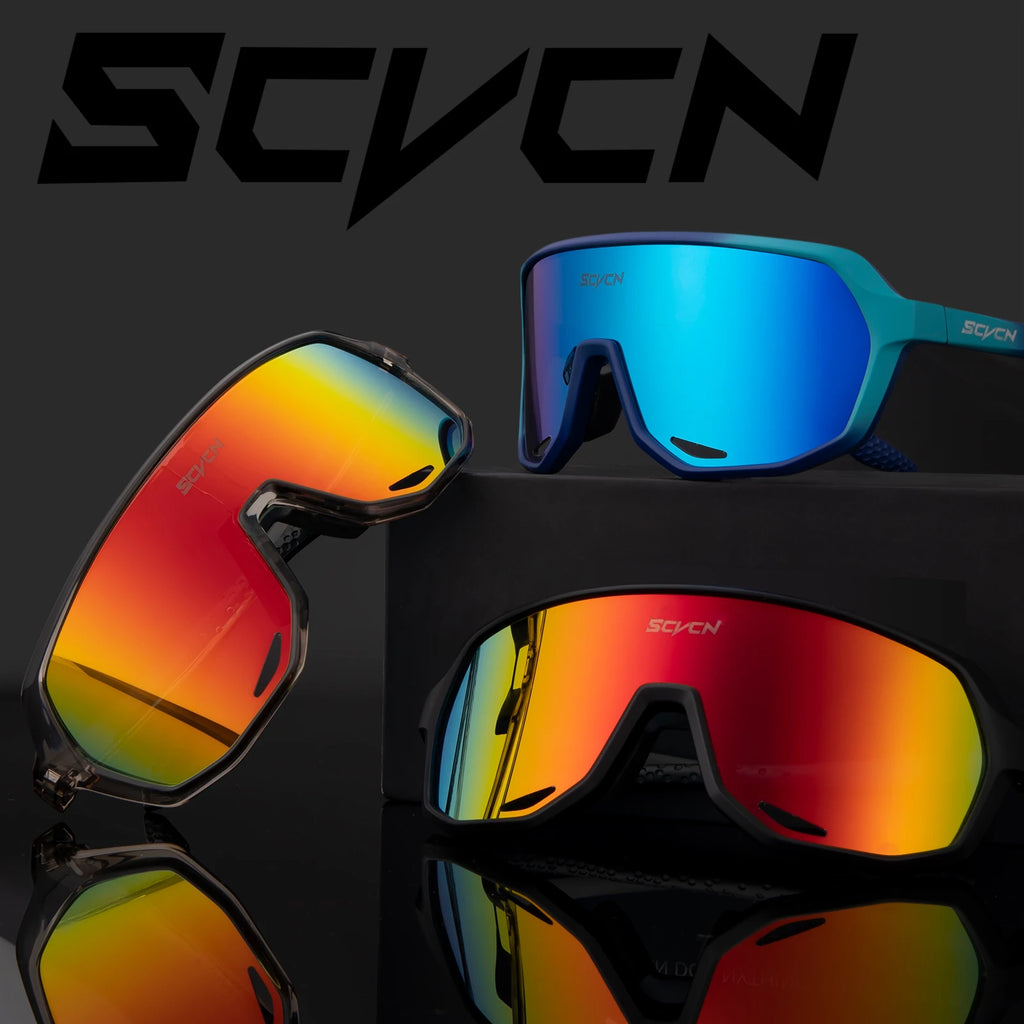 SCVCN HD Hiking Sunglasses Stylish Outdoor Sports Glasses for Cycling Running and Rock Climbing UV-Protective Driving Sunglasses