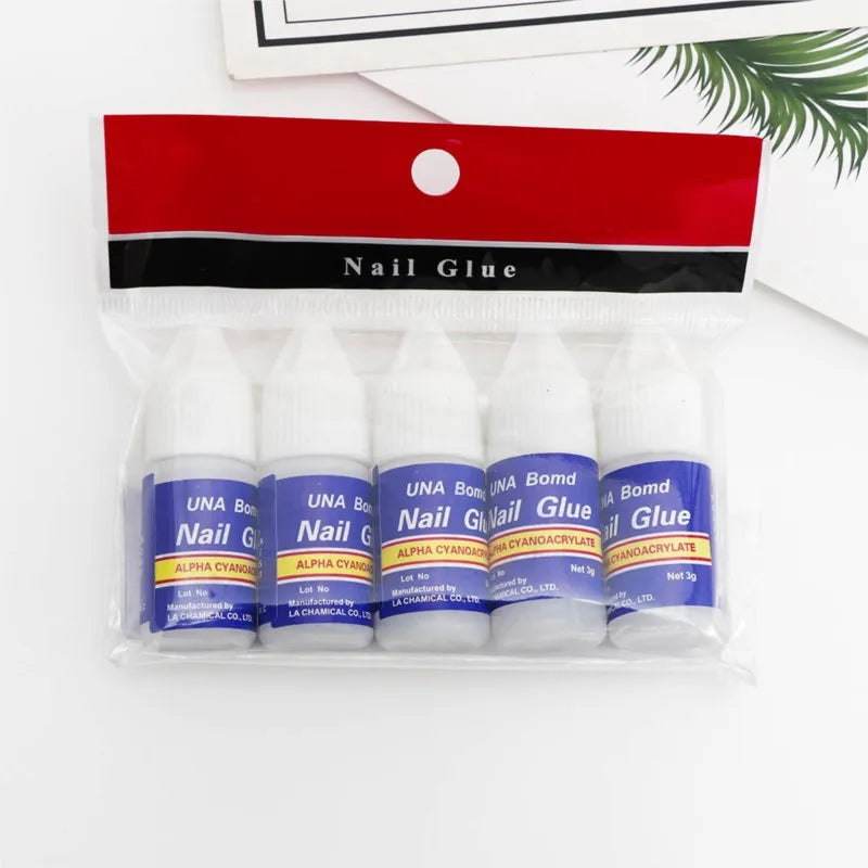 1Set*3g Fast Drying Bond Nail Glue for False Nail Tips Strong Adhesive Glue Professional Acrylic Art Nail Rhinestone Glue Gel &*