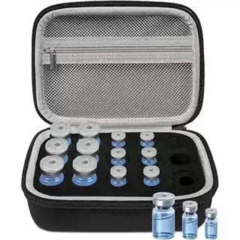 10/15/30 Grids Insulin Organizer Bag Travel Portable Insulin Vials Storage Boxes Insulin Vials Storage Case Peptide Storage Case