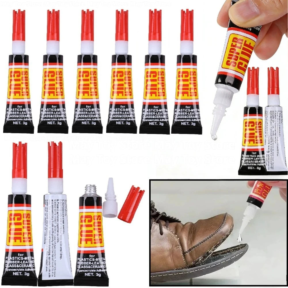 Liquid Super Glue 502 Adhesive For Super Strong Shoes Repair Wood Rubber Metal Glass Cyanoacrylate Instant Bond Leather Nail Gel