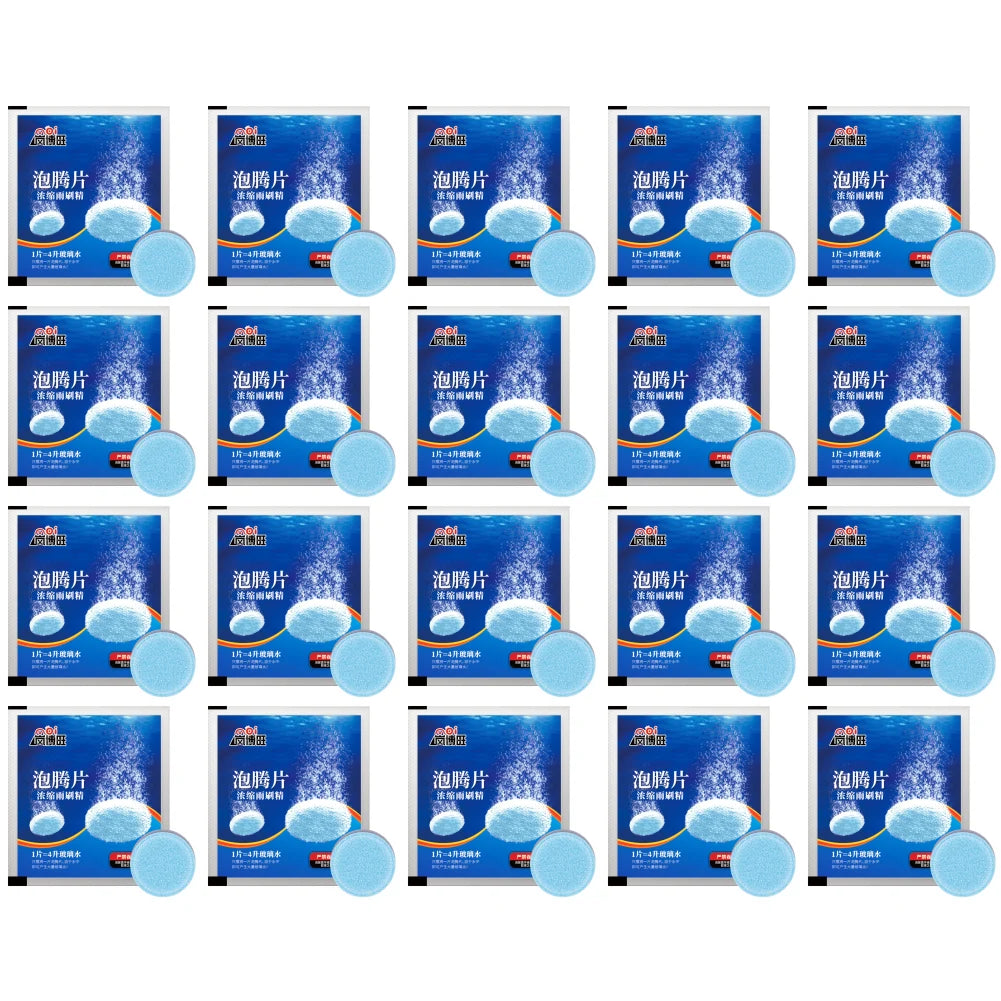 20-1PCS Car Solid Cleaner Windscreen Cleaner Effervescent Tablet Auto Wiper Glass Solid Cleaning Concentrated Tablets