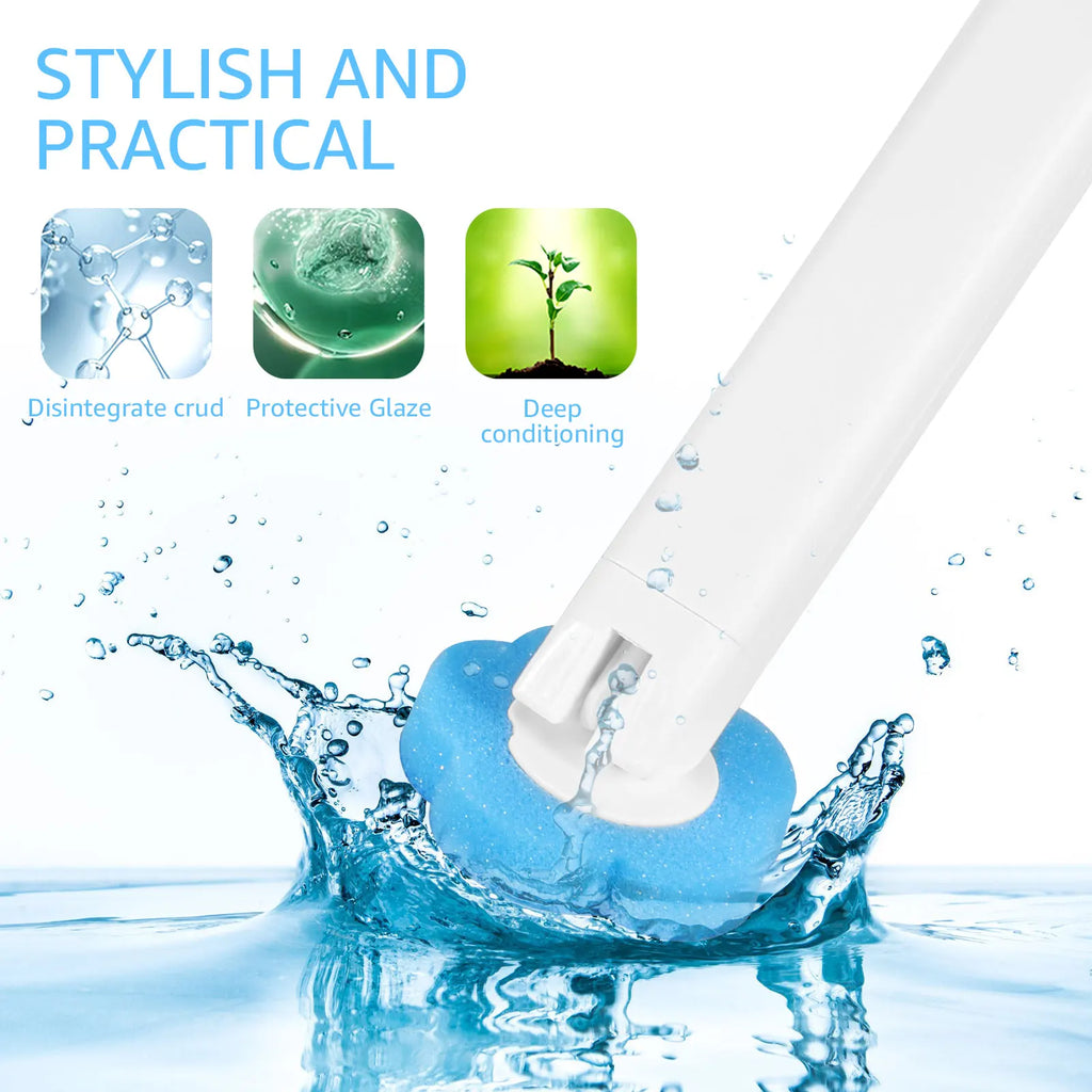 18/36Pcs Disposable Toilet Brush Wall Mounted Toilet Brush with Extended Handle Cleaning Set Replacement Head Wc Accessories New