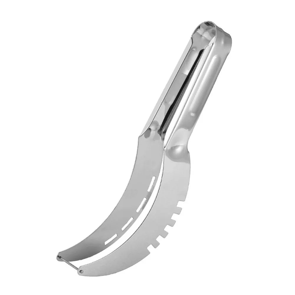 Stainless Steel Watermelon Slicer Non-slip Cutter Melon Cutter Plastic Wrap Handle Not Hurt Hands Fruit Cutting Tool Summer