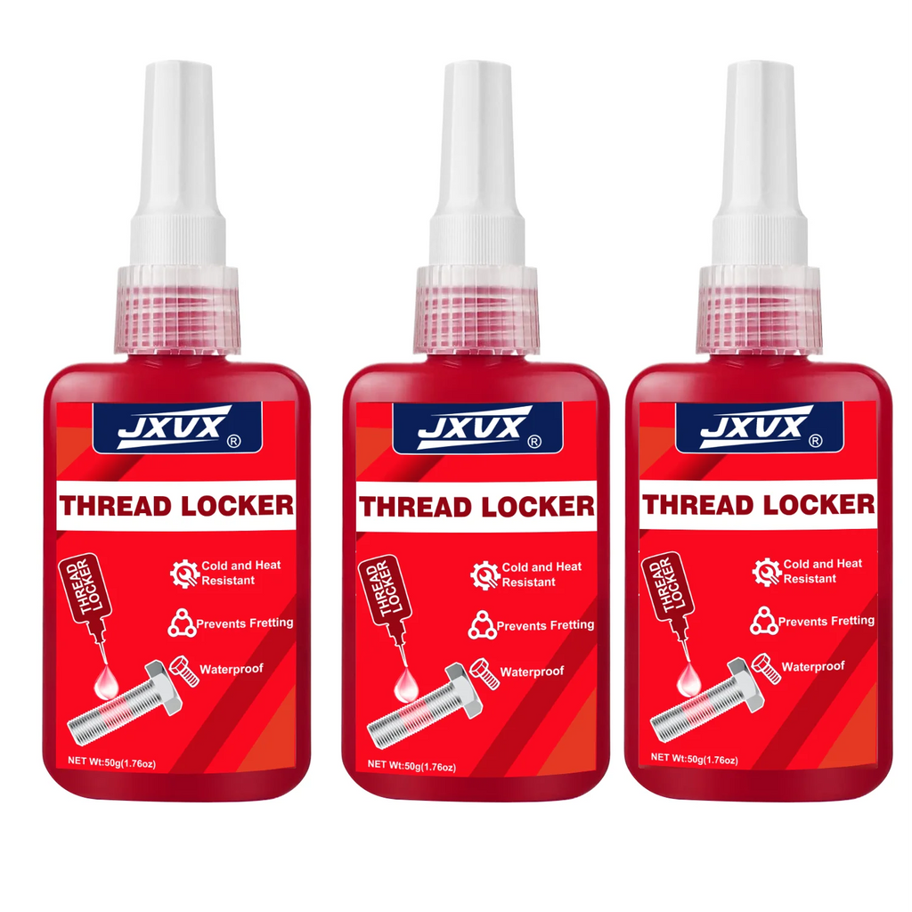 50mlRed Thread Locking Agent - a detachable metal thread locking adhesive used on nuts, bolts and fasteners to prevent loosening