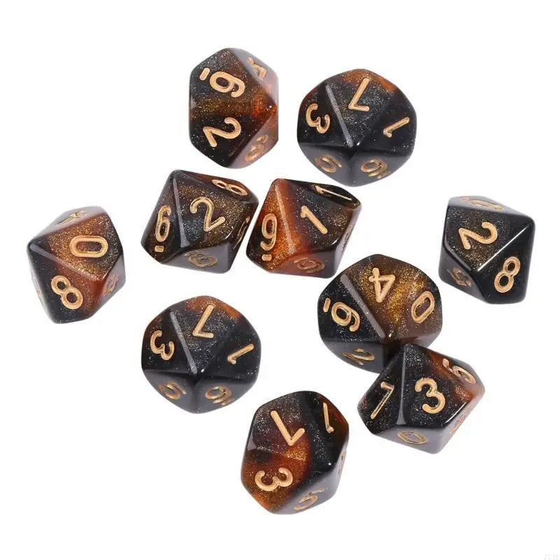 10pcs 10 Sided D10 Polyhedral for Table Games for Pub Club Games Supplies Table Games