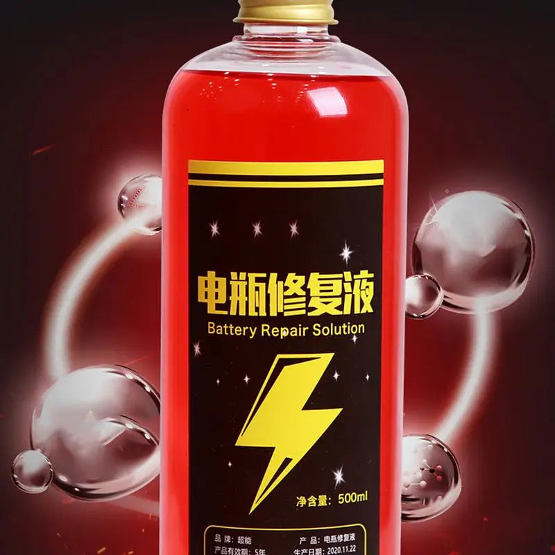 500ml Concentrated Safe Car Battery Restore Refill Solution Auto Battery Additive Battery Repair liquid Car Accessories