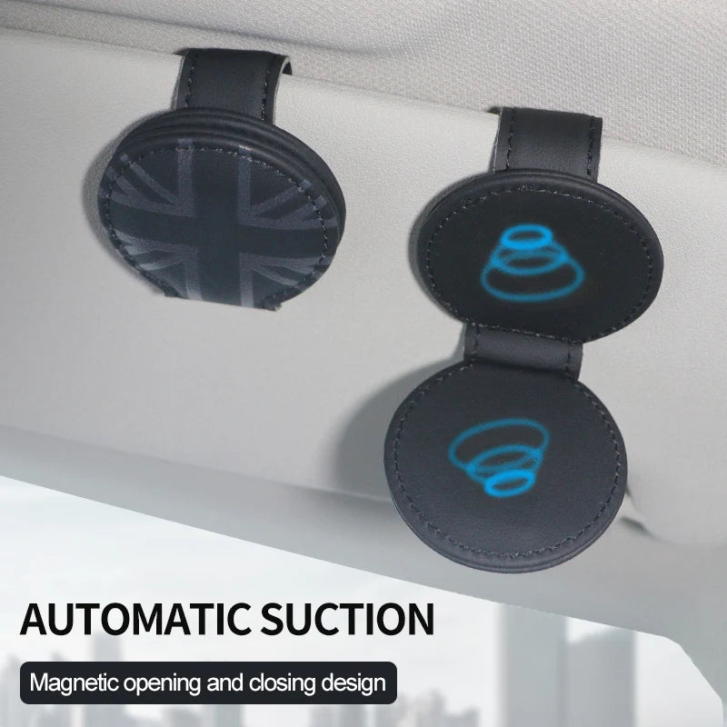 Car Sun Visor Glasses Clip For Mini Cooper F56 F55 F60 R56 R60 J01 J05 F65 F66 U25 Car Glasses Case Holder Storage Portable Clip
