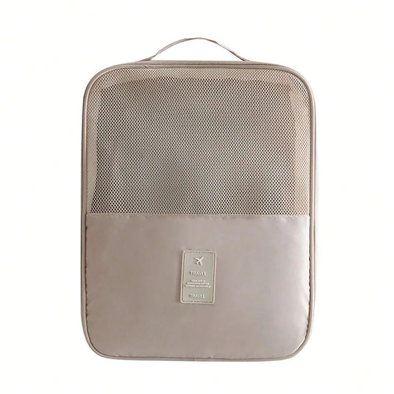 New Travel Shoe Bag Storage Bag Washed Diagonal Breathable Mesh Multiple Pairs of Shoes Portable Shoe Box for Business Trips