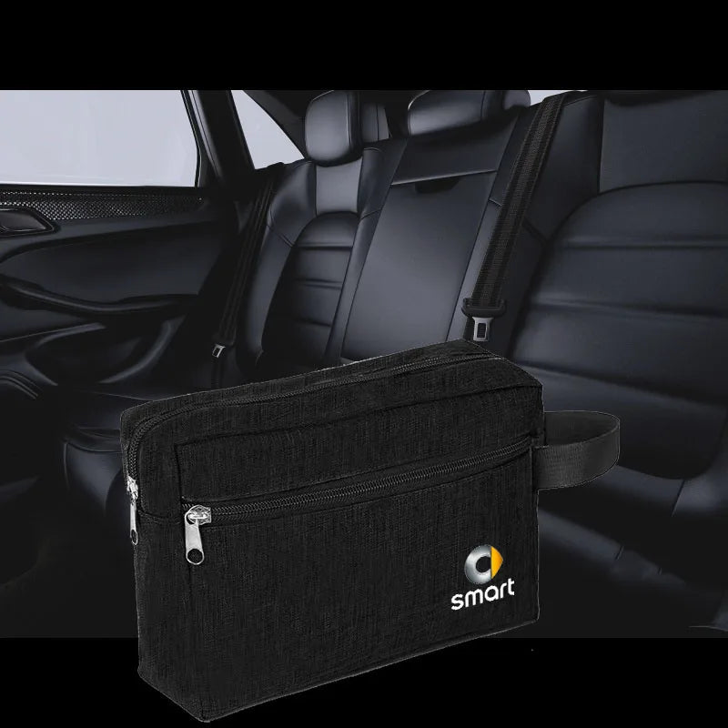 Portable Car Key Case Driver License Holder Credit Card Bag for Smart Fortwo 451 450 453 EQ Forfour Car Accessorie