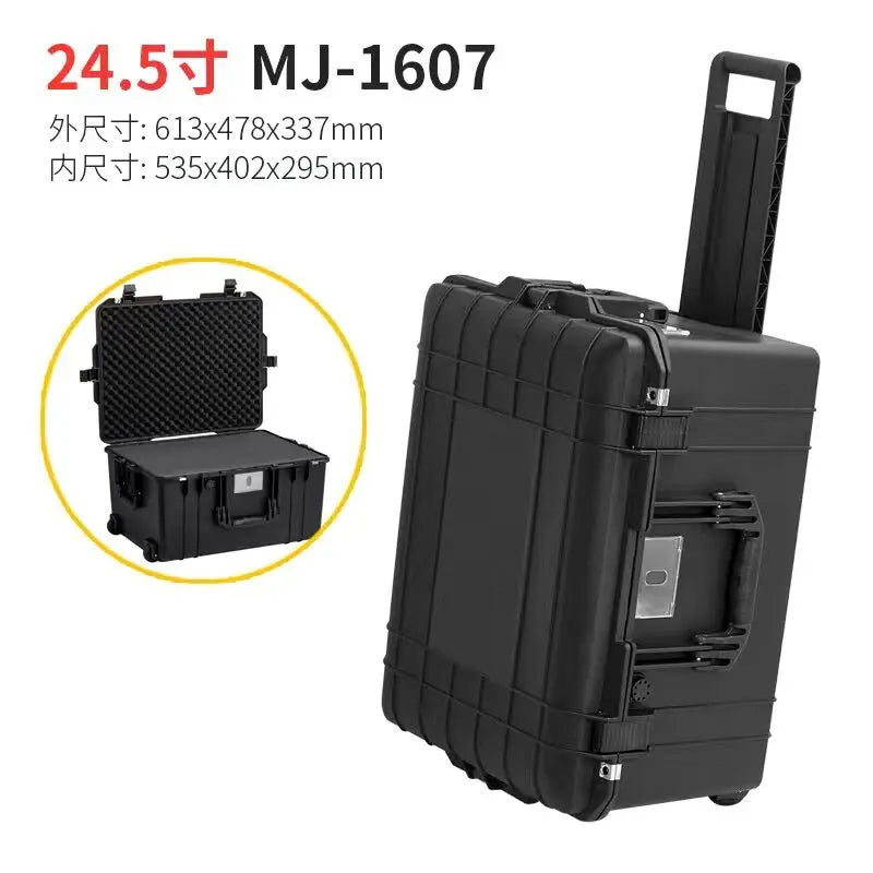 Photographic Equipment Trolley Case Tool Box Organizer Box SLR Camera Lens Suitcase Tools Shockproof Briefcase Storage Box