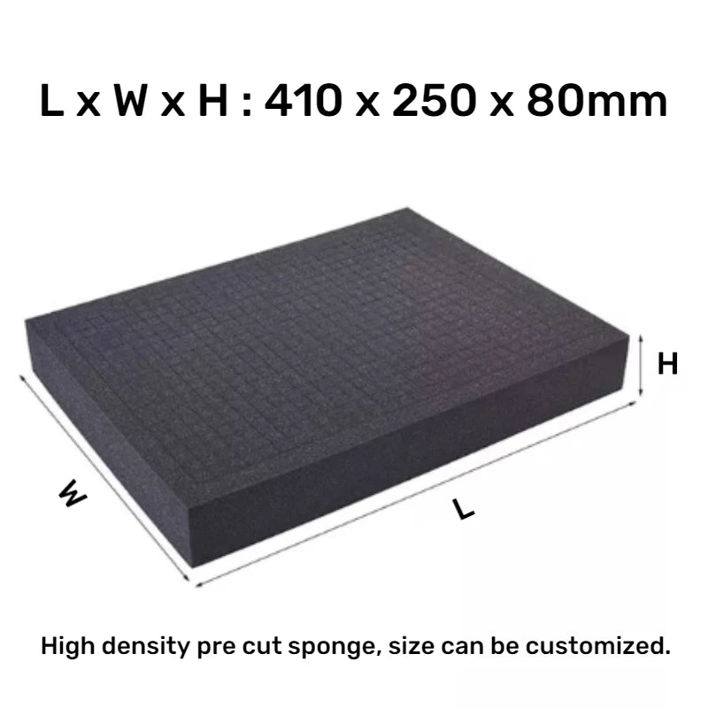 High Density Cutting Toolbox Foam Pick Pluck Foam Insert Precorted Shadow Foams For Hard Case Pre-Cut Shockproof Sponge Cushion