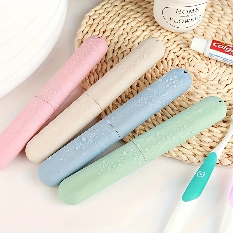 1pc Travel Toothbrush Case, Storage Box with Ventilation Holes, Suitable for Travel and Home Use