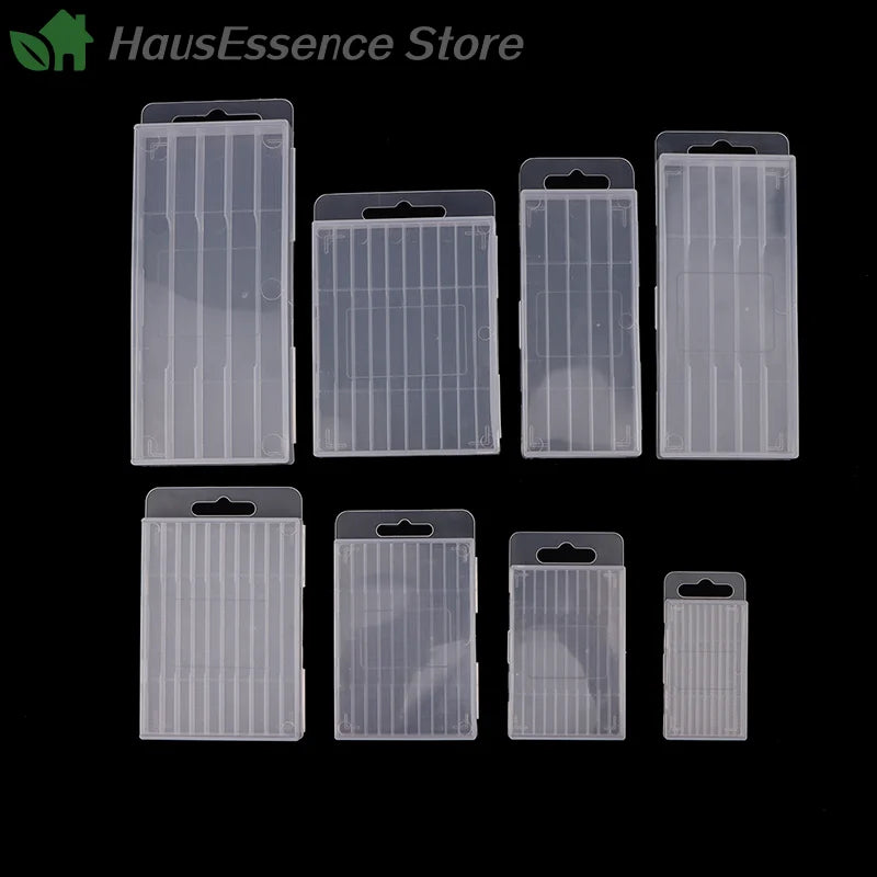 ※Plastic Twist Drill Empty Box Storage Box Toolbox Tool Accessories Woodworking Drill Bit 5/10 Hole Transparent Packaging Case
