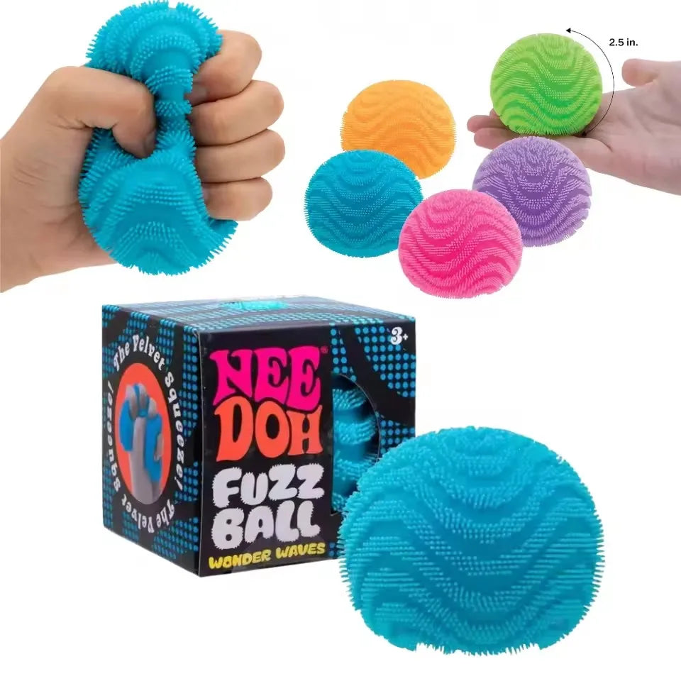 NeeDoh Fuzz Ball Blind Box Series Desktop Ornament Stress Relief Toys Suitable For People Under Pressure Fun Soft Stress Ball