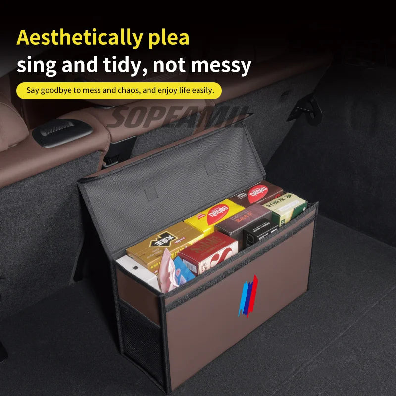 Car Trunk Organizing And Storage Box For BMW X1 X3 X5 X7 E46 E60 E70 E72 E87 E90 E92 G01 G05 G10 G15 G20 G30 F01 F10 F15 F20 F30