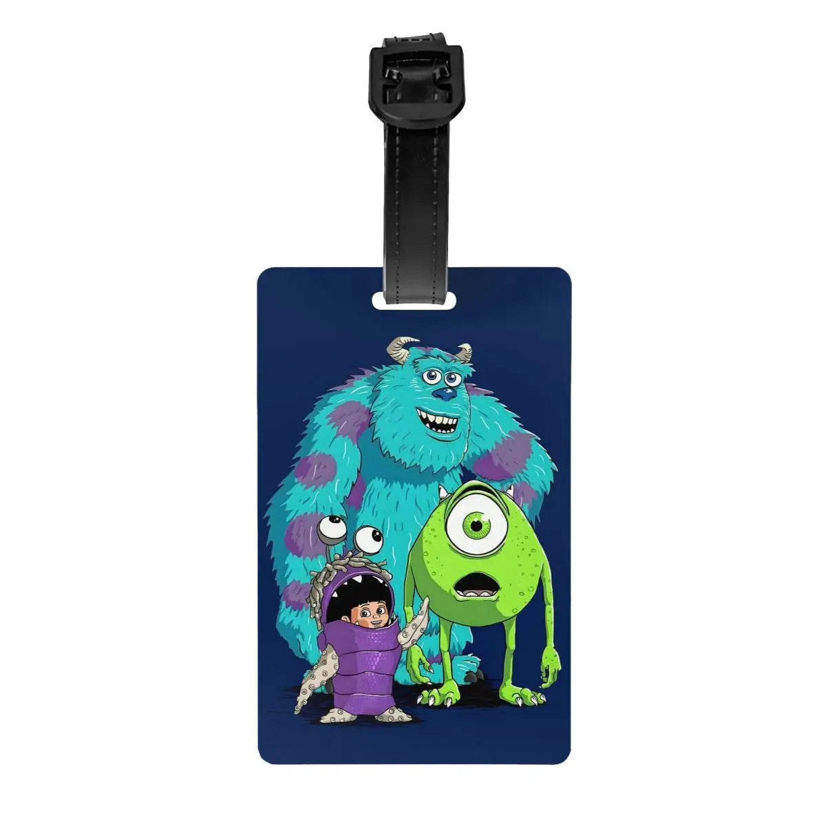 Custom M-Monsters Anime University Luggage Tag Travel Bag Suitcase Privacy Cover ID Label