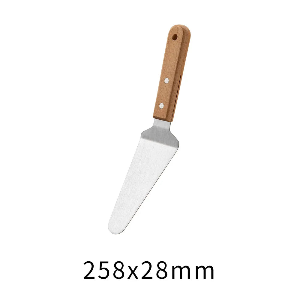 Outdoor Griddle Spatula Stainless Steel Grill Spatula Scraper Flat Spatula Pancake Flipper Hamburger Turner For Grilling JT596