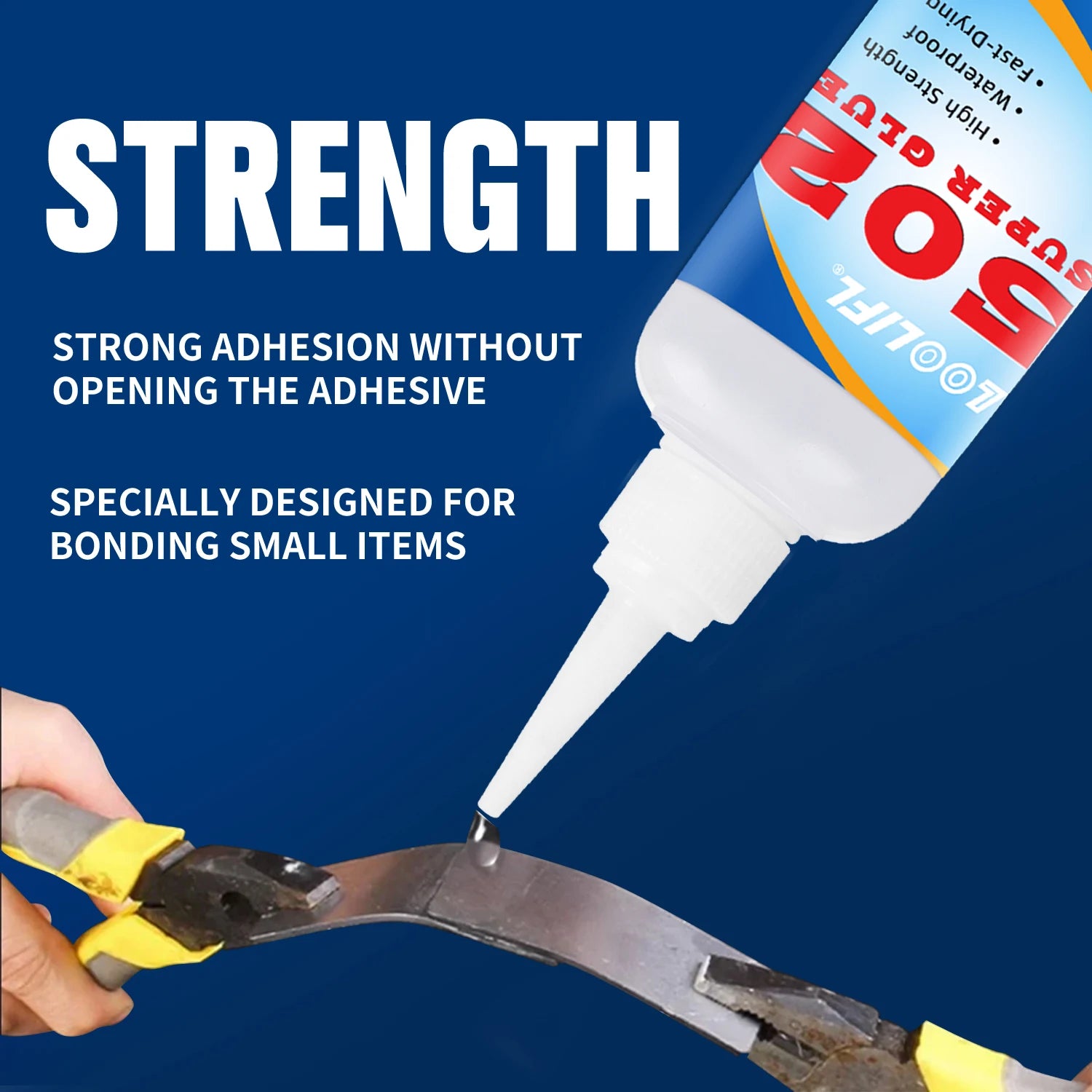 LOOLIFL 1-5pcs 502 Super Glue Instant Quick-drying Cyanoacrylate Adhesive Leather Rubber Wood Metal Strong Bond Liquid Glue Tool