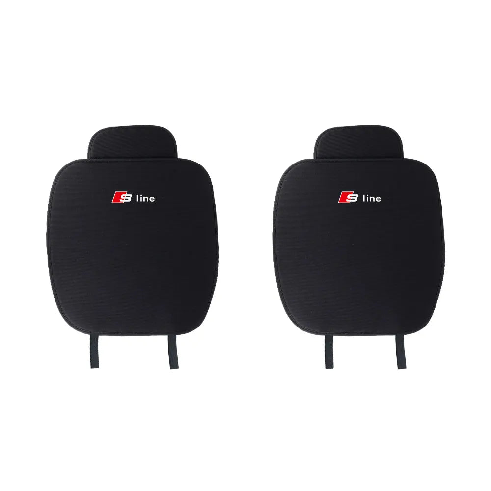 Anti-Slip Car Seat Backrest Cushion Auto Emblem Seat Protective Covers With Pocket For Audi Sline RS TT A3 A4 A6 S4 S5 S6 S7 Q3