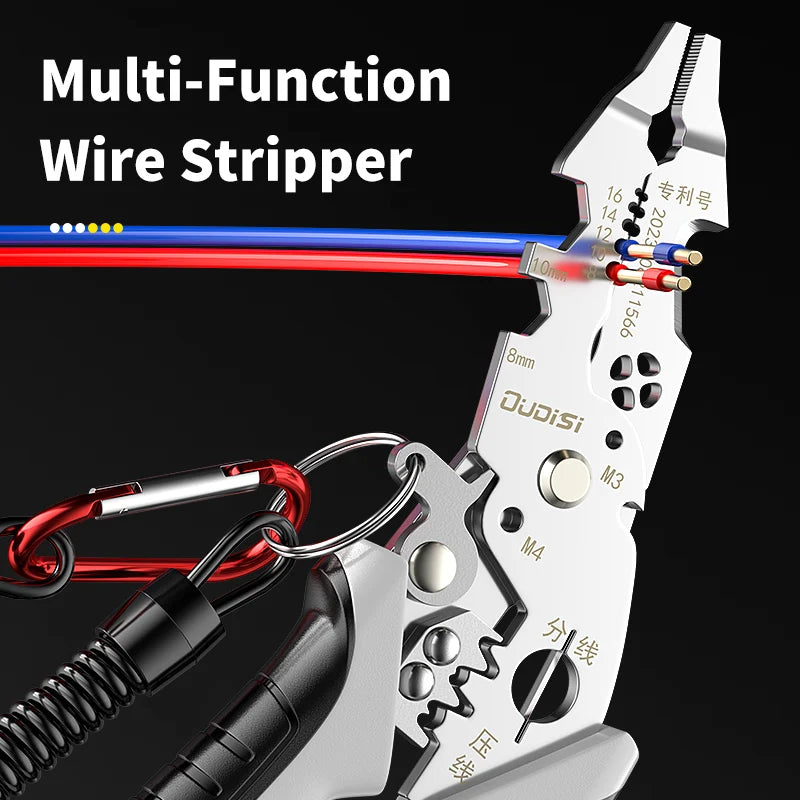 Multi-Function Professional Elbow Wire Stripper Pliers Crimping Tool Electrician Tool Wire Crimper Cutter Wiring Tools Hand Tool