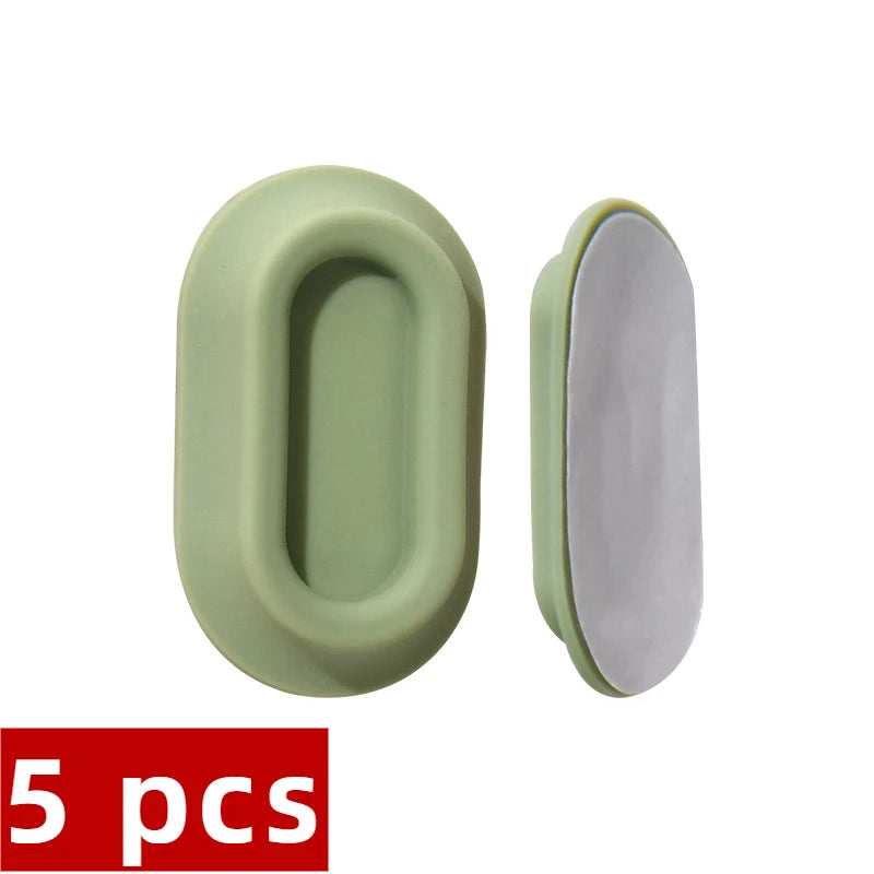 5pcs Magnetic Remote Control Holder Strong Self-Adhesive Wall Mount Bracket TV Conditioner Remotes Universal Household Organizer