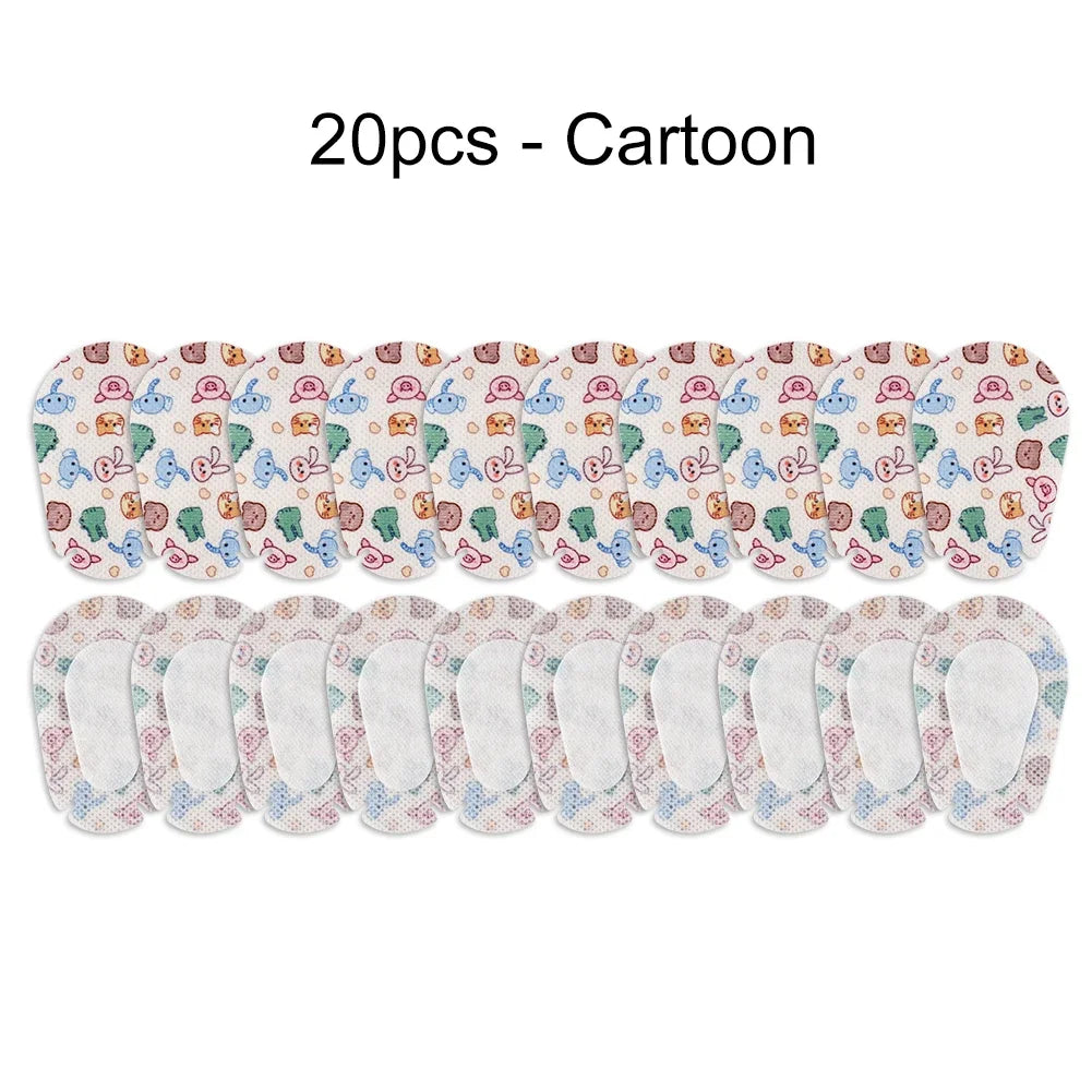 20/60Pcs Breathable Amblyopia Eye Patch Band Aid Cartoon Kids Disposable Medical Sterile Eye Pad Adhesive Bandages First Aid Kit