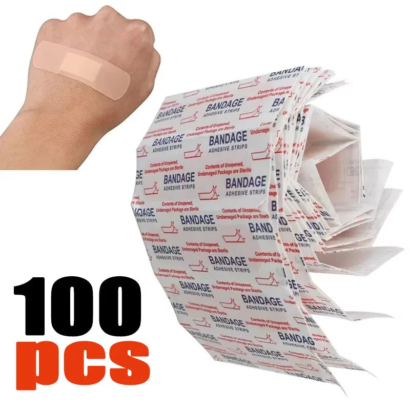 500-50pcs Band-Aids Waterproof Breathable Cushion Adhesive Plaster Wound Hemostasis Sticker Band First Aid Bandage Medical Gauze