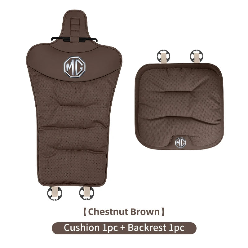 Car Velvet Cushion Leather Backrest Waist Pad Protector Cover AccessoriesFor Morris Garages MG 6 3 5 7 TF ZR ZS HS GS GT Hector