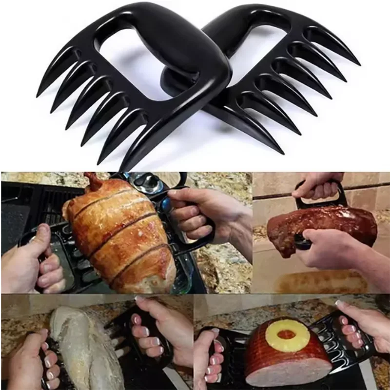 2pcs-BBQ Accessories Meat Shredder Strong Pulled Pork Puller BBQ Fork Bear Claw Fruit Vegetable Slicer Cutters Cooking Tools