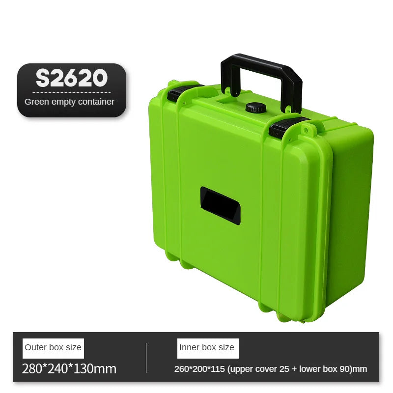 Thickened Plastic Hard Case Portable Equipment Hardware Toolbox Large-Capacity Instrument Storage Box With Sponge PP Suitcase