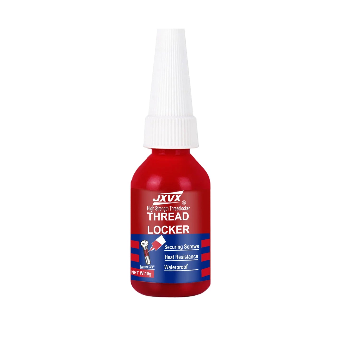 Blue and Red Threadlocker Screw Glue, Fast Curing Thread Fixing Agent, Anaerobic Adhesive, Corrosion Resistant, Anti-Loosening,