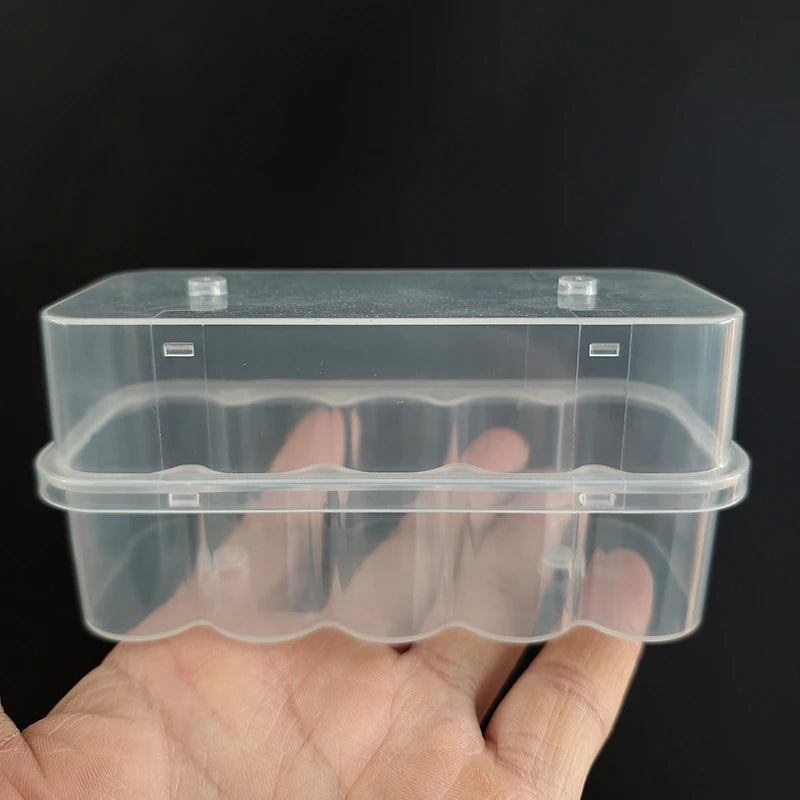 3ML 2Slot Peptide Storage Case Clear Vial Peptide Storage Boxes Transparent Refrigerator Stackable Freezer Tube Bottles