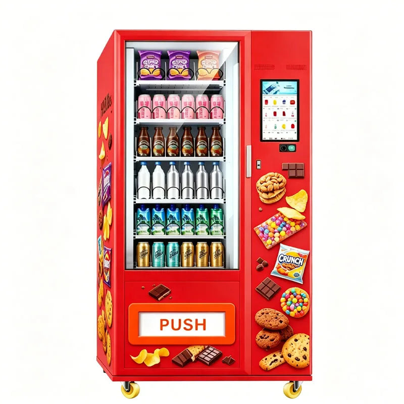 Combo Vending Machine Automatic Snack Drink Dispenser with Touch Screen for Mall Office Wholesale Customized
