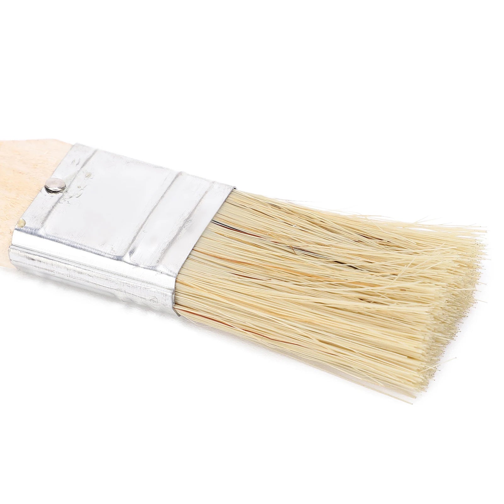 20Pcs Flat Paint Brush Set 25mm Artificial Fur Wooden Handle Multi Purpose Brushes for Painting Cleaning Wood Handle Brushes