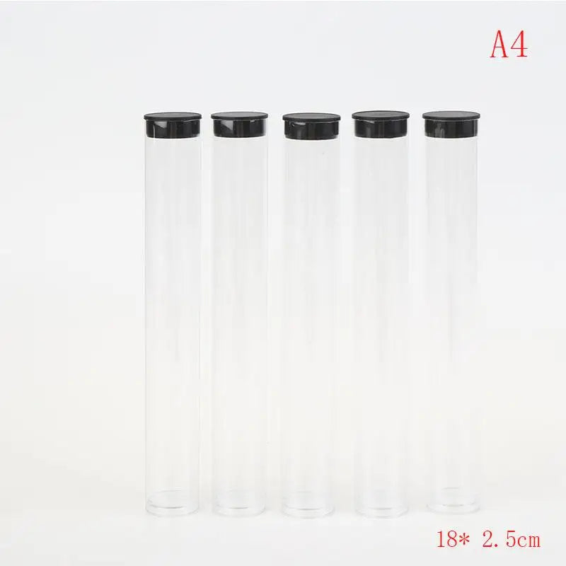 5 Pcs Clear Travel Toothbrush Case Storage Tubes With Lids Portable Toothbrush Holder For Travel/Camping/School/Home