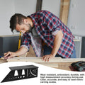 Carpenter Line Square Measuring Ruler 45 Degree 90 Degree Line ruler wear-resistant Dovetail Shape Ruler For woodworking Tools
