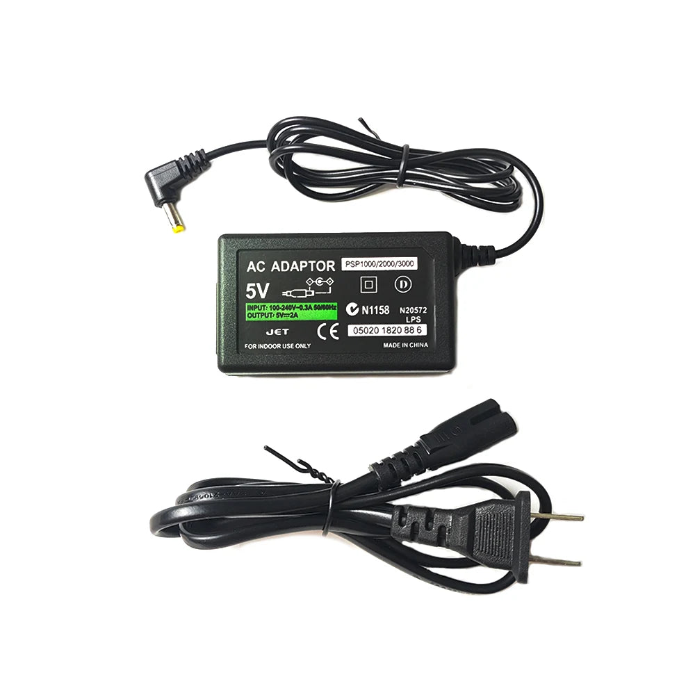 For PSP charger 5V AC Adapter Home Wall Charger Power Supply Cord for Sony PSP PlayStation 1000 2000 3000 EU US plug
