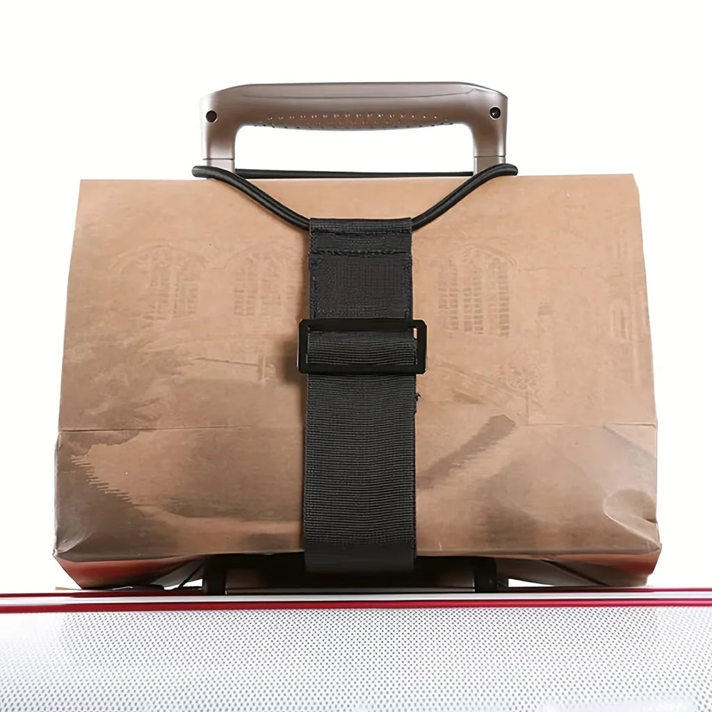 Adjustable Luggage Add A Bag Strap, Multicolor Suitcase Connecting Belt with Elastic Loops to Secure Extra Bags for Travel