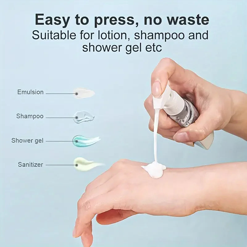 4 IN 1 50ml Dispenser Travel Cosmetic Spray Lotion Shampoo Combination Bottles