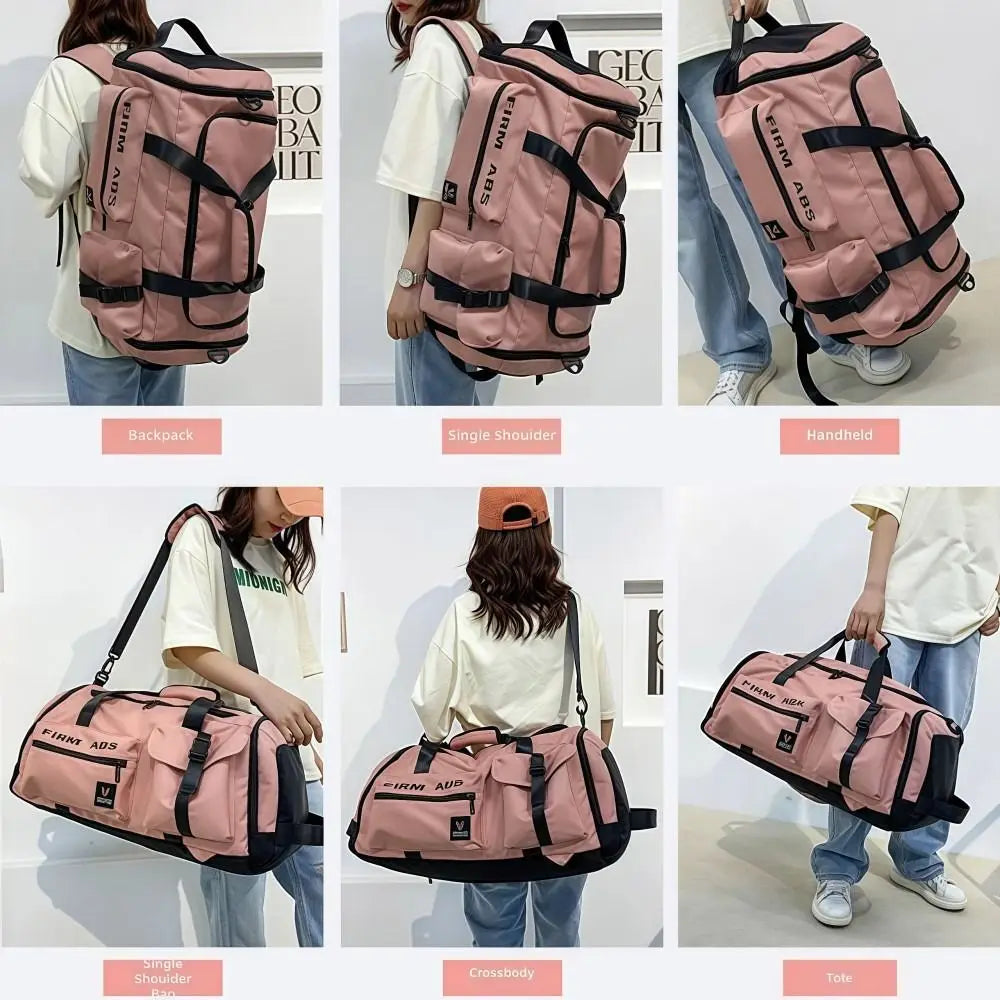 67L Travel Backpack Large Capacity with Shoes Compartment Camping Duffel Bags Dry Wet Separation 3 in1 Fitness Handbag Unisex