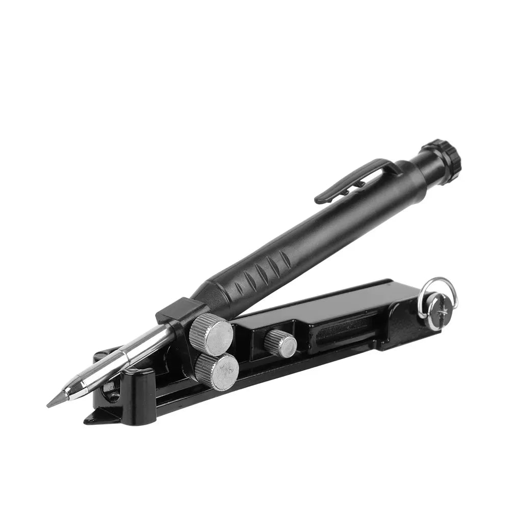 Aluminum Alloy/ ABS Scribing Tool Adjustable Design Deep Hole Pencil Contour Finder Metal Construction Precise Measurement