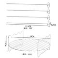 Stainless Steel Double Layer Rack for Air Fryer Rectangular Grill Rack Fish Baking Cake Rack Air Fryer Accessories