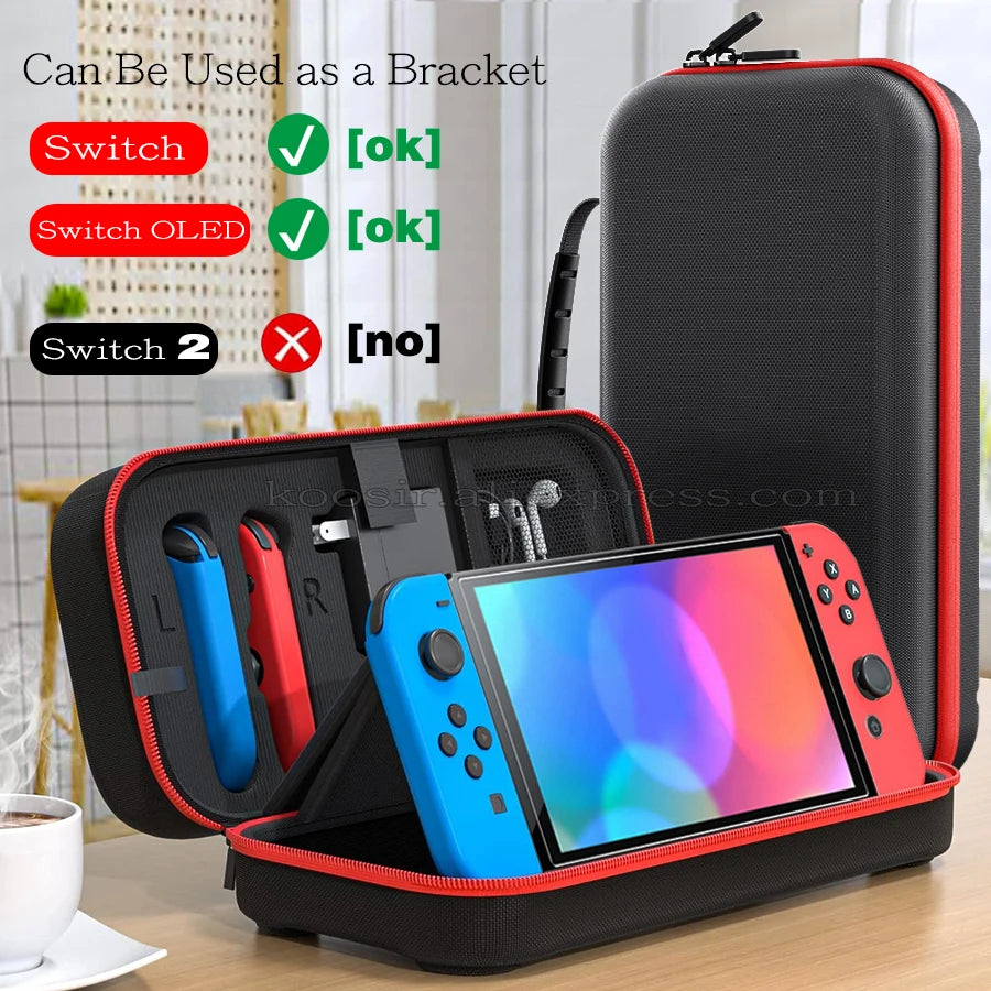 Nintend Switch Large Storage Bag SwitchOLED Portable Carrying Case Anti-Scratch Oxford Cloth Travel Bag for Nintendo Switch OLED