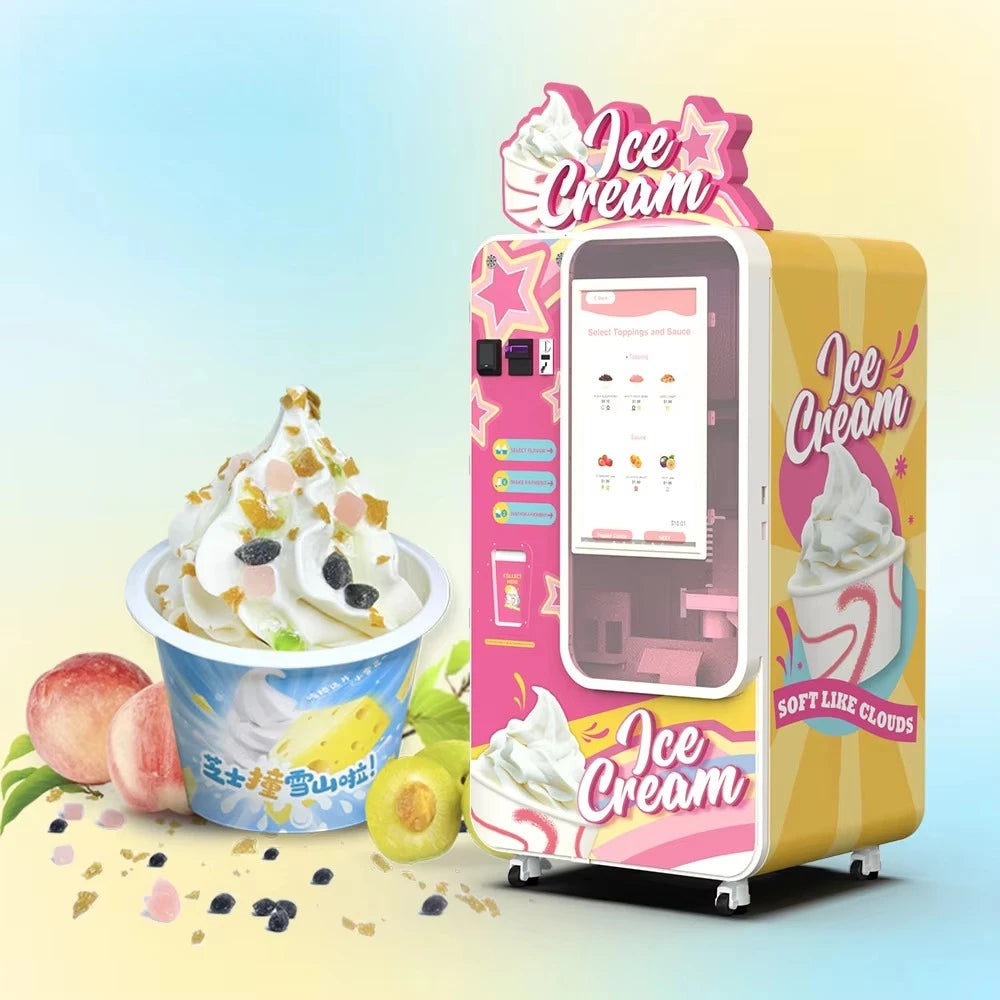 FOODLINE Customized Hot Sale Automatic Ice Cream Vending Machine for Shopping Mall Retail and Vending Operators