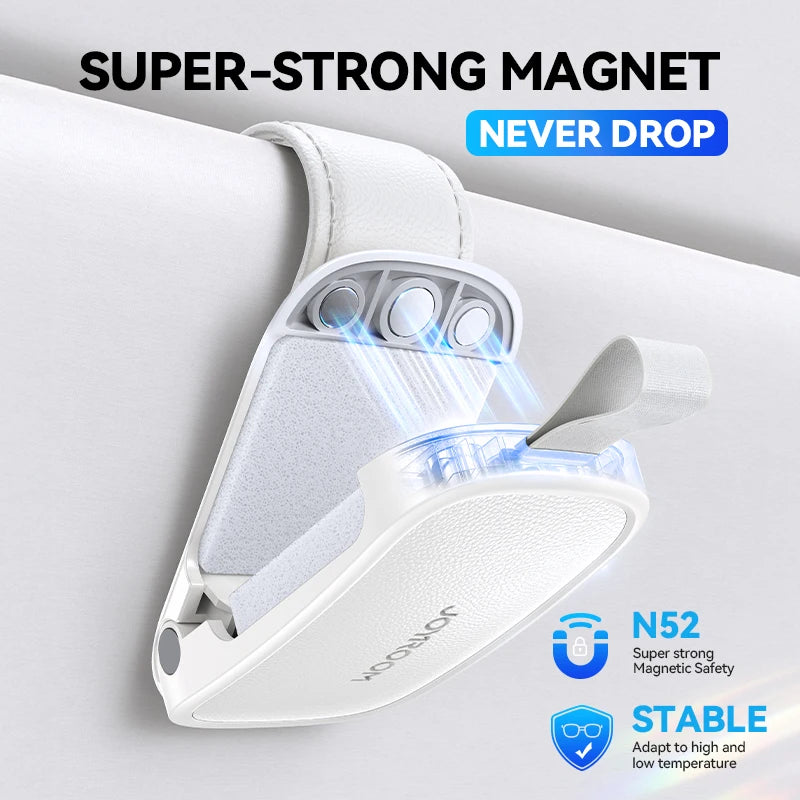 Joyroom Car Sun Visor Eyeglass Holder Universal Eyeglasses Clip Car Sunglasses Holder Card Ticket Holder For Car Accessories