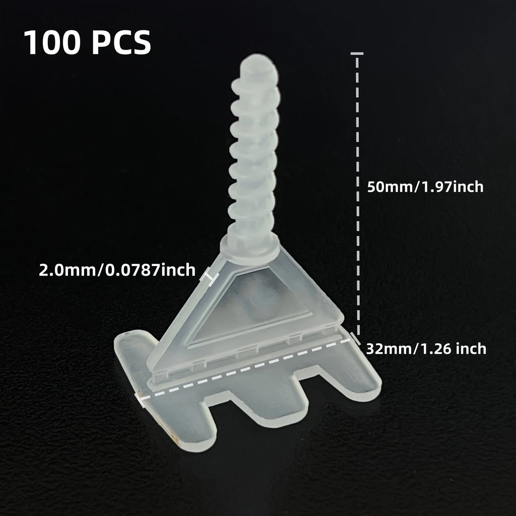 Tile Leveling System Base Plate and Reusable Cover Kit 1-3 mm Tile Spacer Leveling System Construction Tool Parts Set